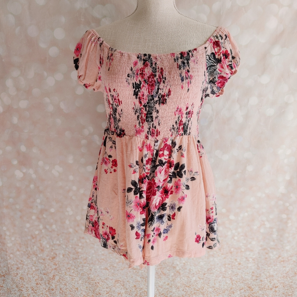 Forever 21 Floral Blush Romper